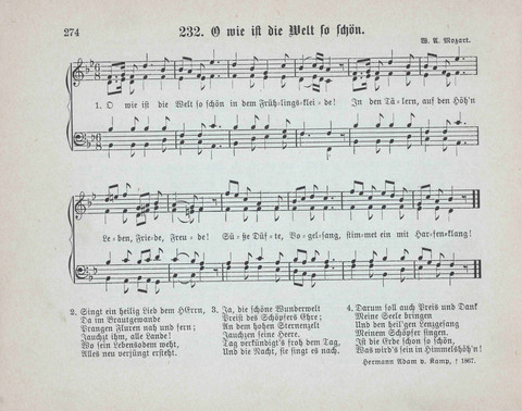 Concordia Chöre: eine Sammlung von Liedern in vierstimmigem Satz für unsere Schulen und Sonntagsschulen page 274
