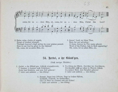 Concordia Chöre: eine Sammlung von Liedern in vierstimmigem Satz für unsere Schulen und Sonntagsschulen page 45