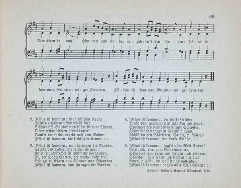 Concordia Chöre: eine Sammlung von Liedern in vierstimmigem Satz für unsere Schulen und Sonntagsschulen page 69