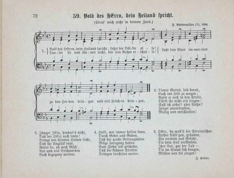 Concordia Chöre: eine Sammlung von Liedern in vierstimmigem Satz für unsere Schulen und Sonntagsschulen page 72