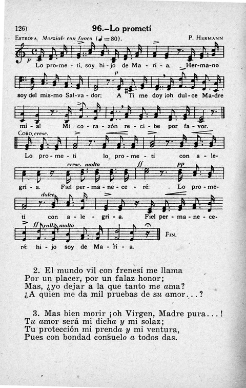 Coleccion de Cantos Sagrados Populares page 126