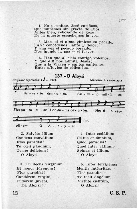 Coleccion de Cantos Sagrados Populares page 177