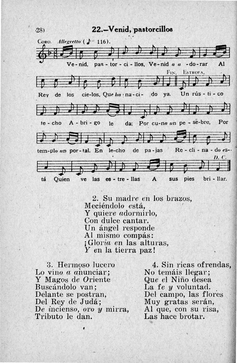 Coleccion de Cantos Sagrados Populares page 28