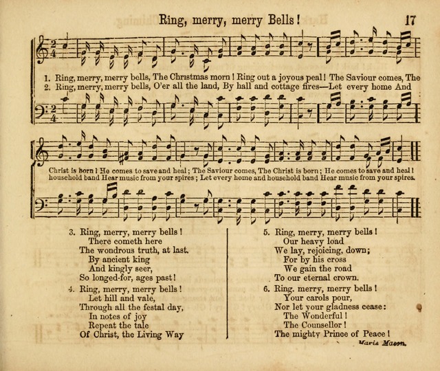 Chants, Carols and Tunes: a supplement to the Sunday School Service and Tune Book page 17