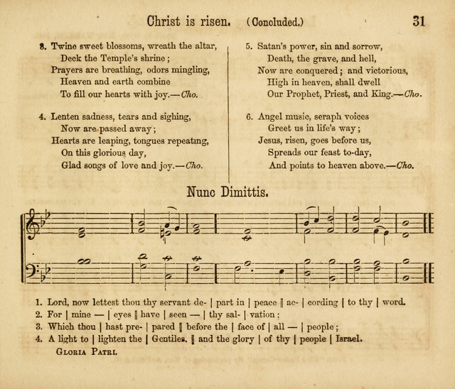 Chants, Carols and Tunes: a supplement to the Sunday School Service and Tune Book page 31