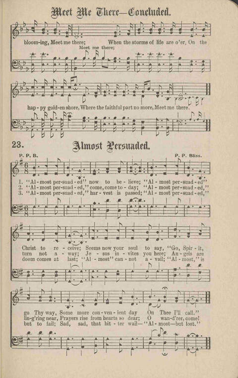 Church Evangel: a choice collection of gospel songs for church and evangelistic work page 25