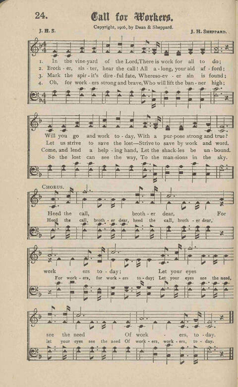 Church Evangel: a choice collection of gospel songs for church and evangelistic work page 26