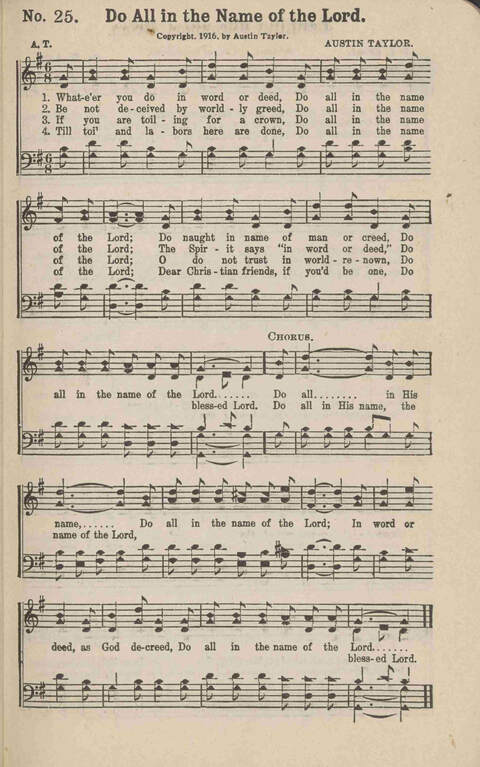 Church Evangel: a choice collection of gospel songs for church and evangelistic work page 27