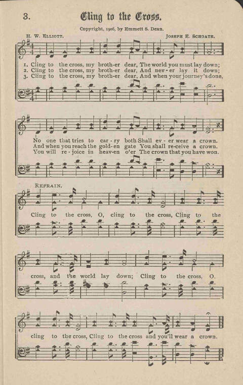 Church Evangel: a choice collection of gospel songs for church and evangelistic work page 3