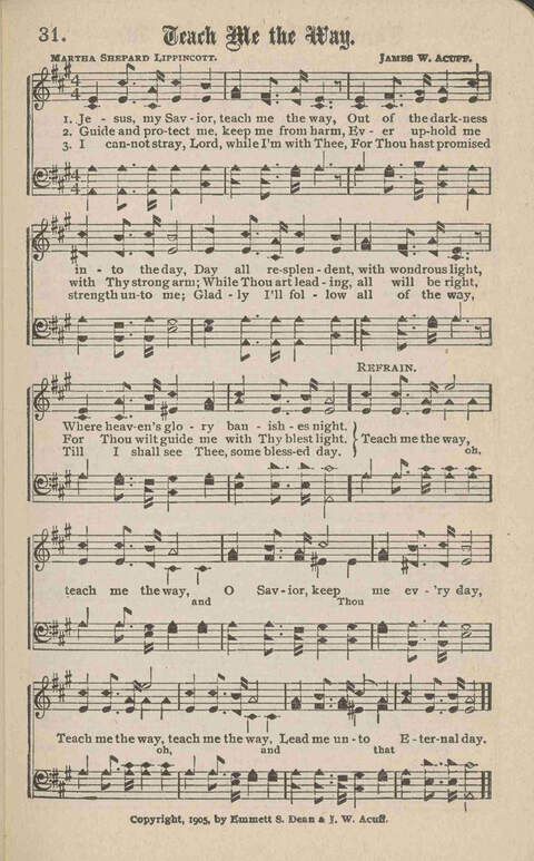Church Evangel: a choice collection of gospel songs for church and evangelistic work page 33