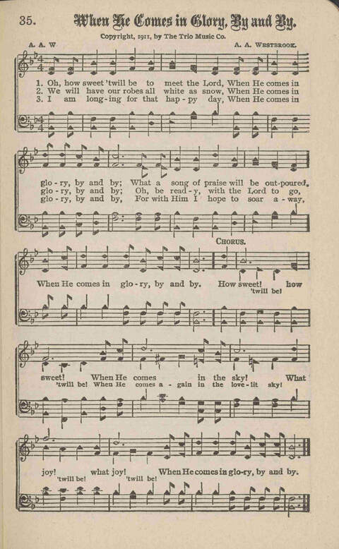 Church Evangel: a choice collection of gospel songs for church and evangelistic work page 37