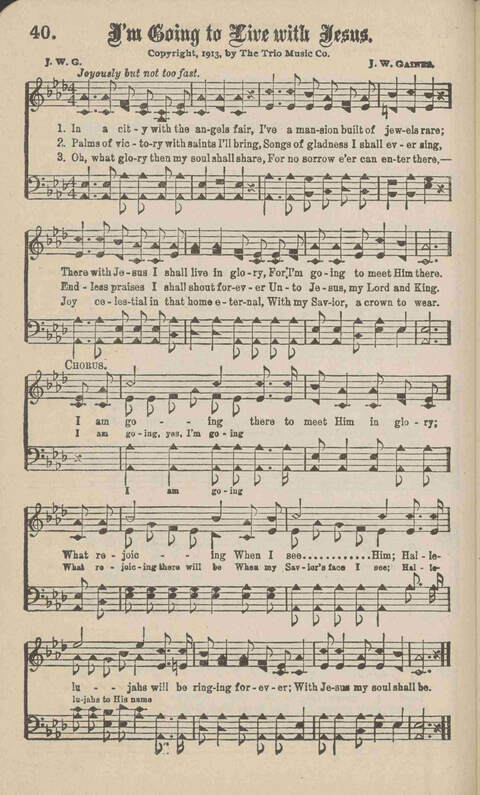 Church Evangel: a choice collection of gospel songs for church and evangelistic work page 42