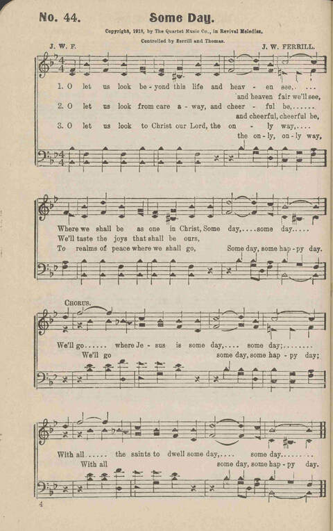 Church Evangel: a choice collection of gospel songs for church and evangelistic work page 46