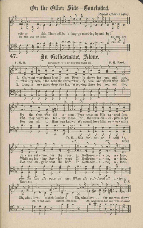 Church Evangel: a choice collection of gospel songs for church and evangelistic work page 49