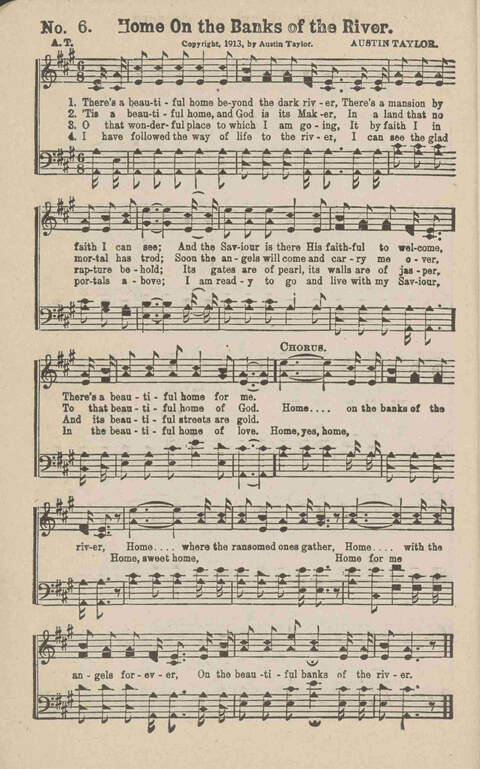 Church Evangel: a choice collection of gospel songs for church and evangelistic work page 6