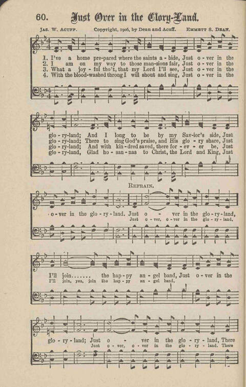 Church Evangel: a choice collection of gospel songs for church and evangelistic work page 62