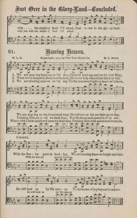 Church Evangel: a choice collection of gospel songs for church and evangelistic work page 63