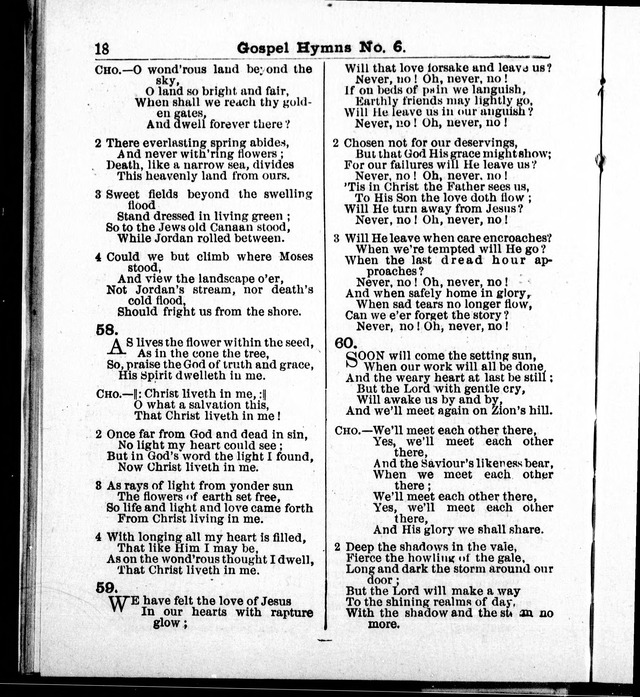 Christian Endeavor Edition of Gospel Hymns No. 6: Canadian ed. (words only) page 17