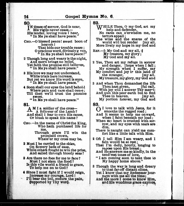 Christian Endeavor Edition of Gospel Hymns No. 6: Canadian ed. (words only) page 23