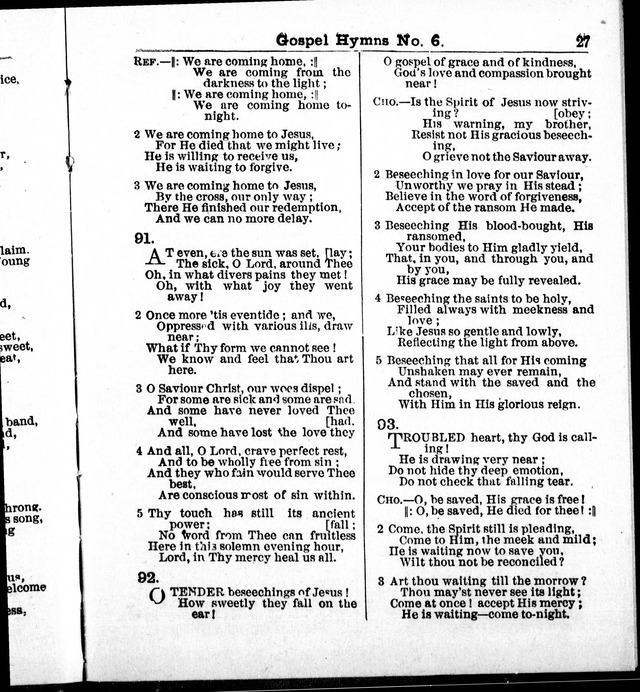 Christian Endeavor Edition of Gospel Hymns No. 6: Canadian ed. (words only) page 26