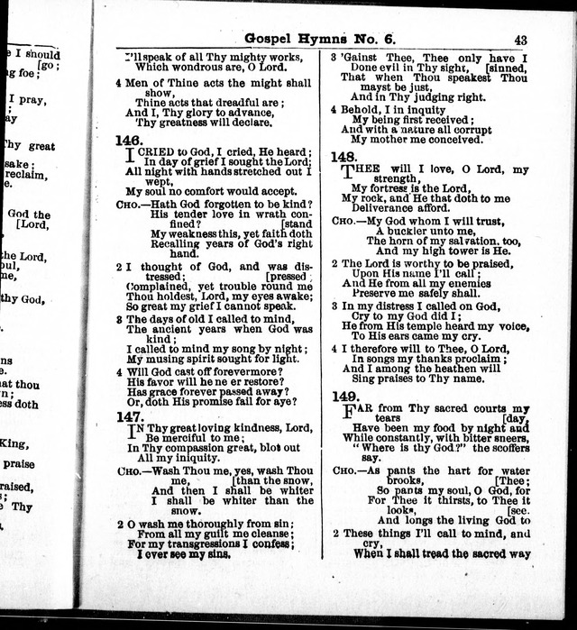 Christian Endeavor Edition of Gospel Hymns No. 6: Canadian ed. (words only) page 42