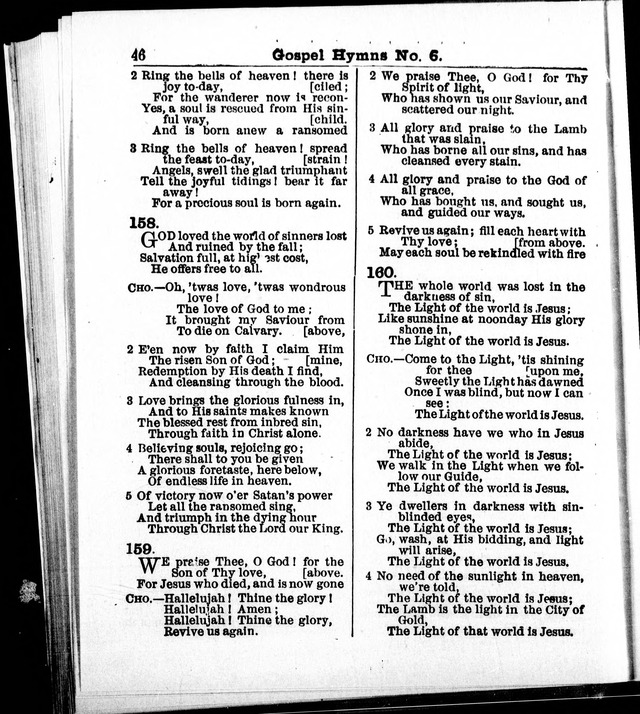 Christian Endeavor Edition of Gospel Hymns No. 6: Canadian ed. (words only) page 45