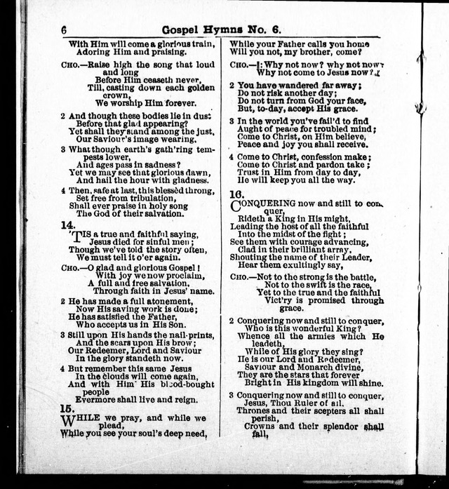 Christian Endeavor Edition of Gospel Hymns No. 6: Canadian ed. (words only) page 5