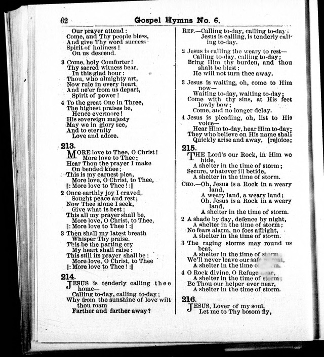 Christian Endeavor Edition of Gospel Hymns No. 6: Canadian ed. (words only) page 61