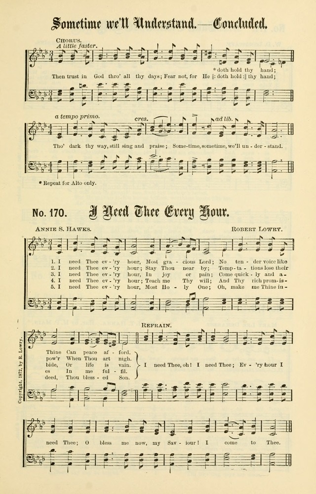 Christian Endeavor Edition of Sacred Songs No. 1 page 170
