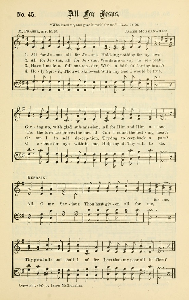 Christian Endeavor Edition of Sacred Songs No. 1 page 52