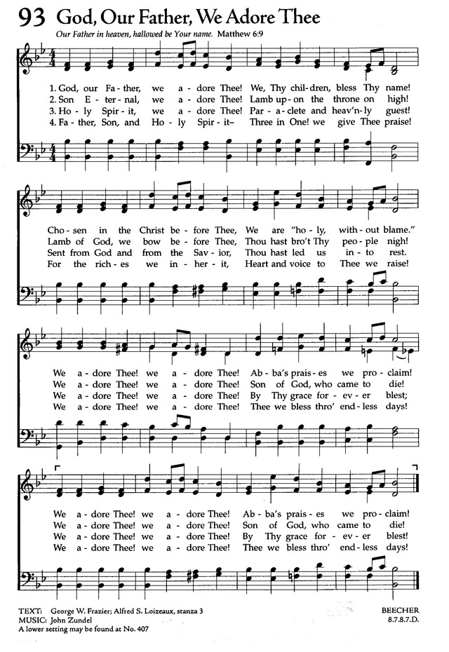 The Celebration Hymnal: songs and hymns for worship 93. God, our Father, we  adore Thee! | Hymnary.org