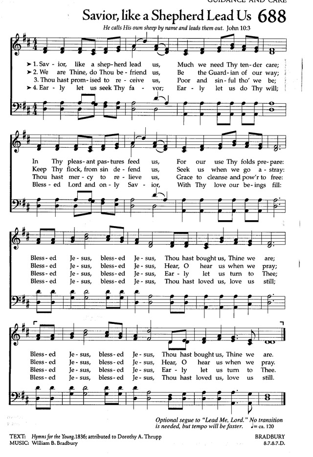 The Celebration Hymnal: Songs And Hymns For Worship 688. Savior, Like A ...