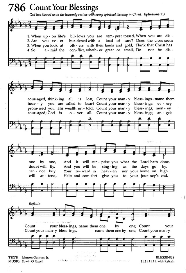 The Celebration Hymnal: songs and hymns for worship page 750