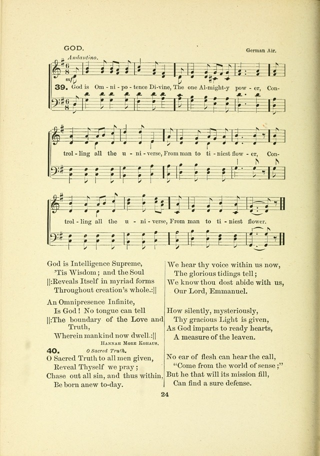 A Collection of Familiar and Original Hymns with New Meanings. 2nd ed. page 24