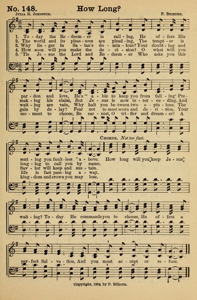 Crowning Glory No. 1: a choice collection of gospel hymns page 149