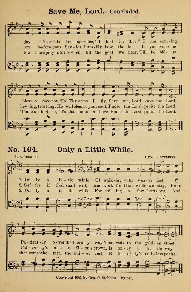 Crowning Glory No. 1: a choice collection of gospel hymns page 165