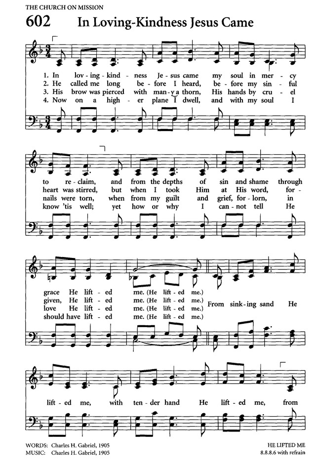 He Lifted Me Hymnary Org