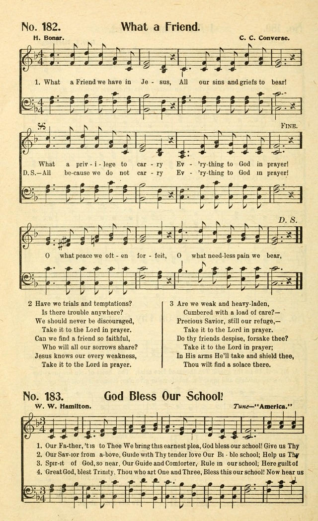 Christian Gospel Hymns: for church, Sunday school, and evangelistic meetings: contains the cream of all the old songs, and the very best of all the new page 184