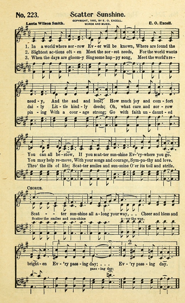 Christian Gospel Hymns: for church, Sunday school, and evangelistic meetings: contains the cream of all the old songs, and the very best of all the new page 209