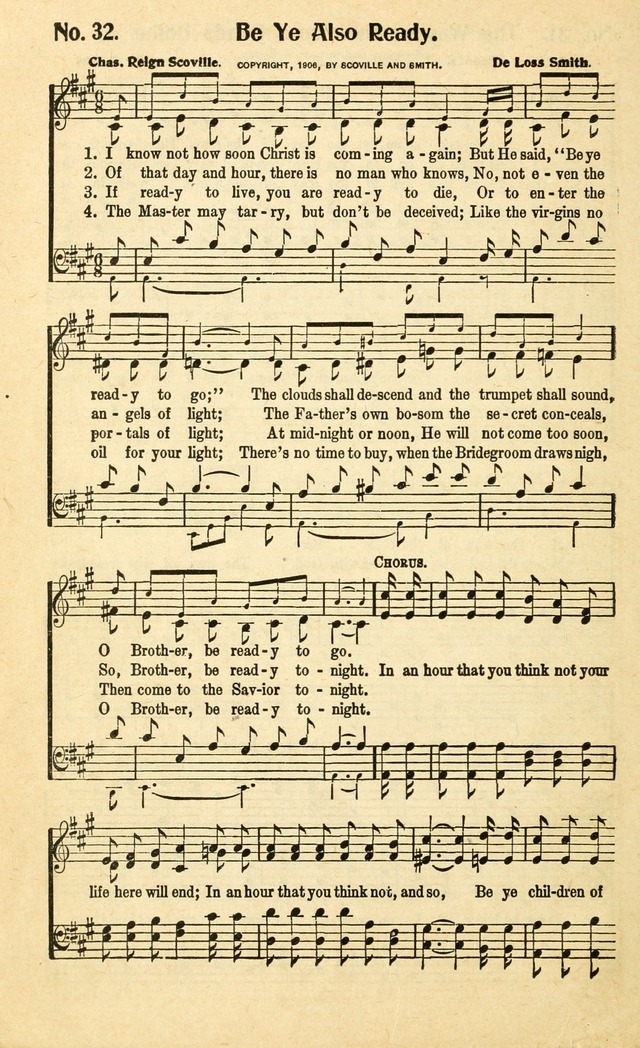 Christian Gospel Hymns: for church, Sunday school, and evangelistic meetings: contains the cream of all the old songs, and the very best of all the new page 32