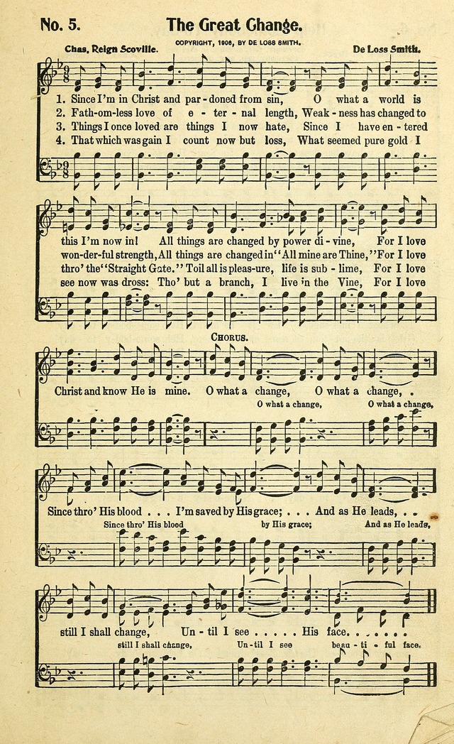Christian Gospel Hymns: for church, Sunday school, and evangelistic meetings: contains the cream of all the old songs, and the very best of all the new page 5