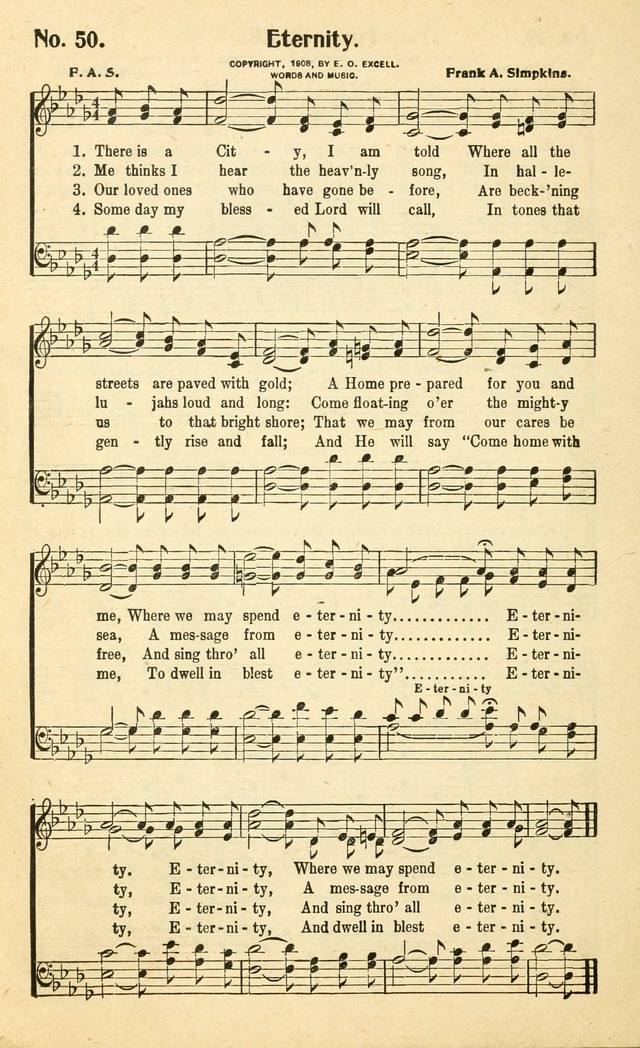 Christian Gospel Hymns: for church, Sunday school, and evangelistic meetings: contains the cream of all the old songs, and the very best of all the new page 50