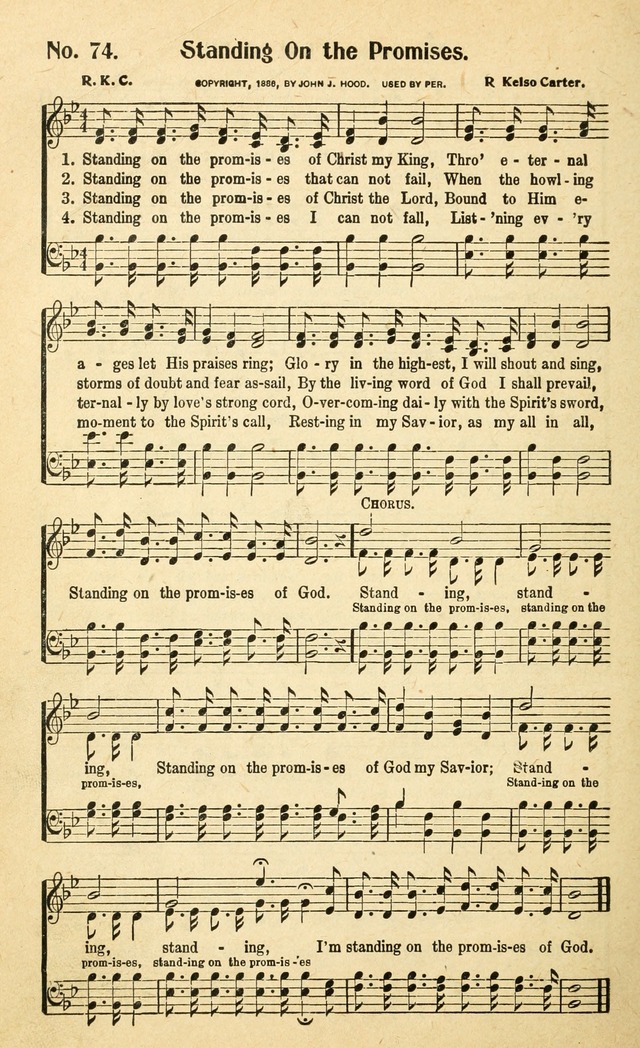 Christian Gospel Hymns: for church, Sunday school, and evangelistic meetings: contains the cream of all the old songs, and the very best of all the new page 74