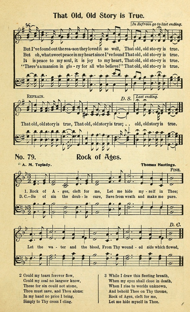 Christian Gospel Hymns: for church, Sunday school, and evangelistic meetings: contains the cream of all the old songs, and the very best of all the new page 79