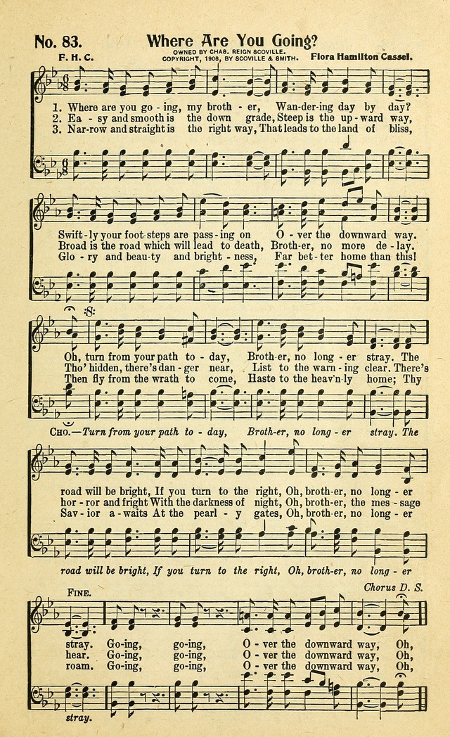 Christian Gospel Hymns: for church, Sunday school, and evangelistic meetings: contains the cream of all the old songs, and the very best of all the new page 83