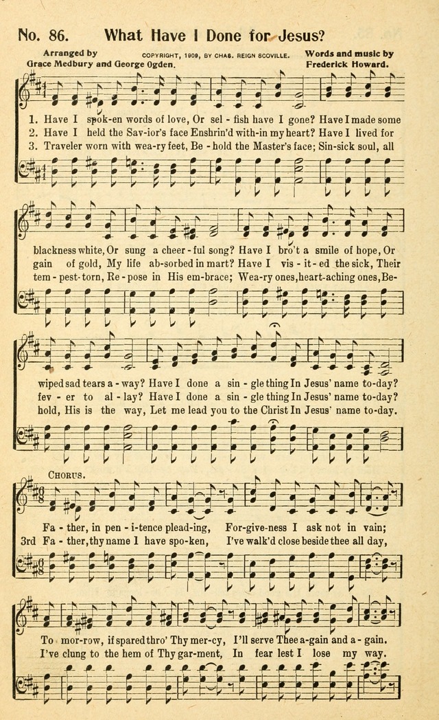 Christian Gospel Hymns: for church, Sunday school, and evangelistic meetings: contains the cream of all the old songs, and the very best of all the new page 86