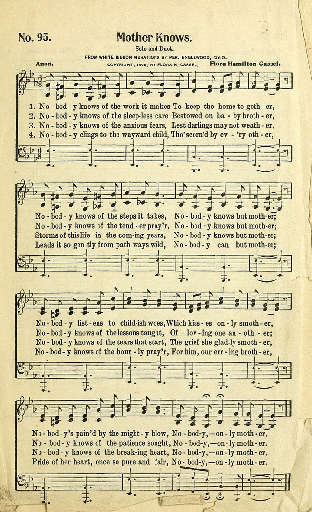 Christian Gospel Hymns: for church, Sunday school, and evangelistic meetings: contains the cream of all the old songs, and the very best of all the new page 95