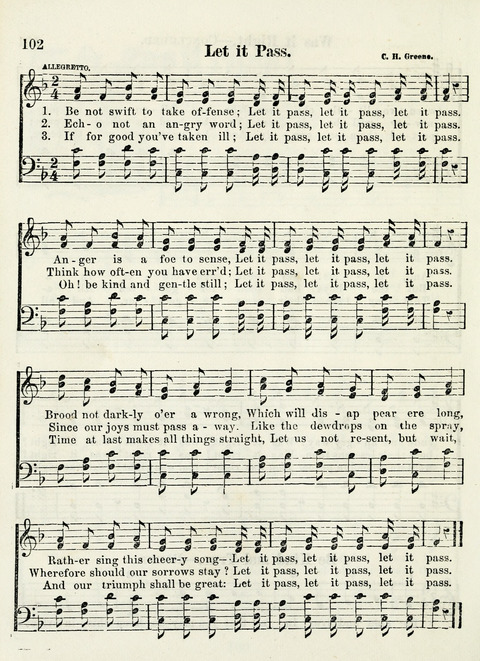 Chapel Gems for Sunday Schools: selected from "Our Song Birds," for 1866, the "Snow bird," the "Robin," the "Red bird" and the "Dove" page 102