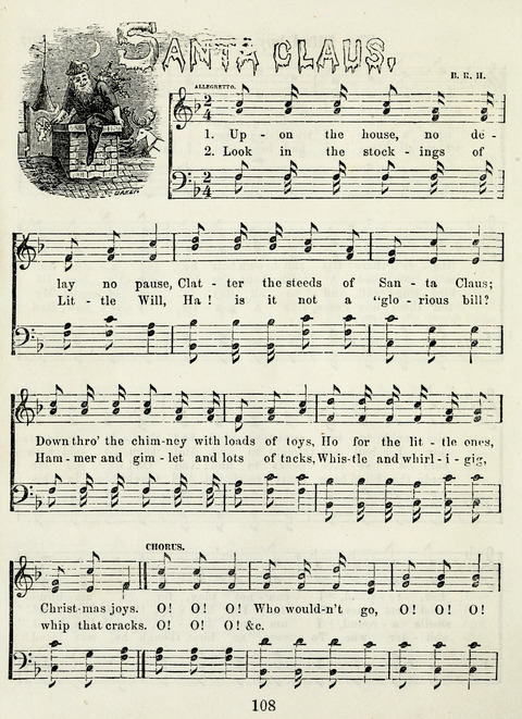 Chapel Gems for Sunday Schools: selected from "Our Song Birds," for 1866, the "Snow bird," the "Robin," the "Red bird" and the "Dove" page 108