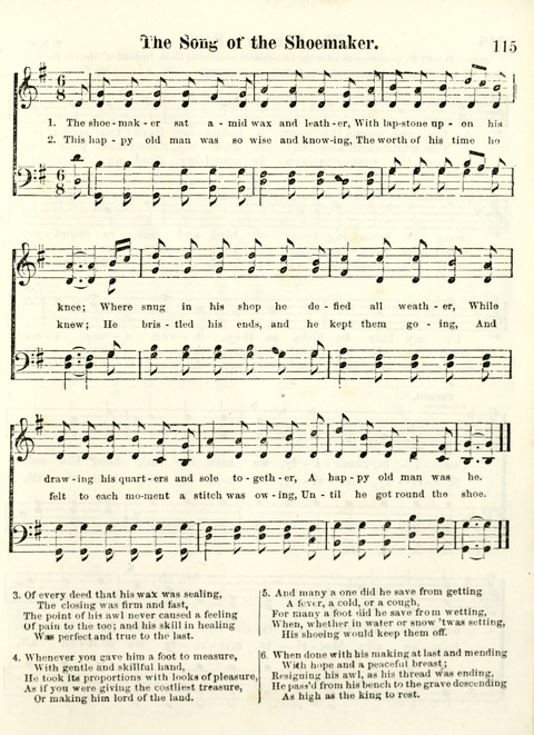 Chapel Gems for Sunday Schools: selected from "Our Song Birds," for 1866, the "Snow bird," the "Robin," the "Red bird" and the "Dove" page 115